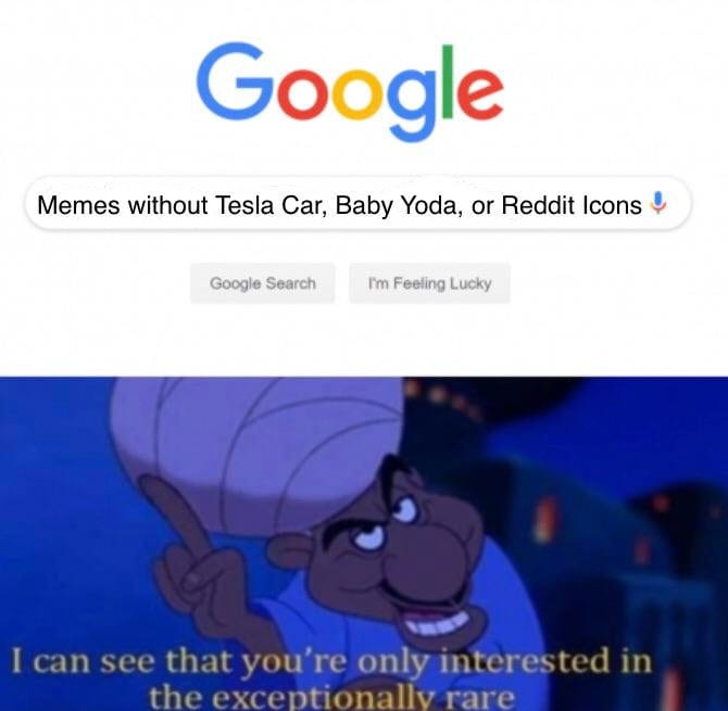 Aladdin, Tesla meme