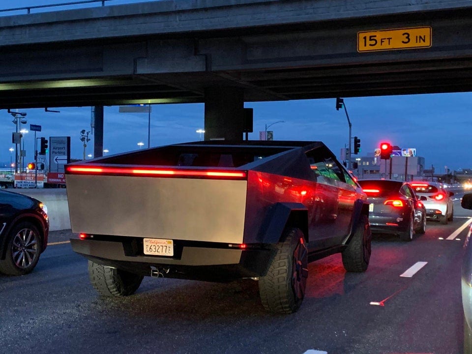 Tesla Cybertruck spotted in LA