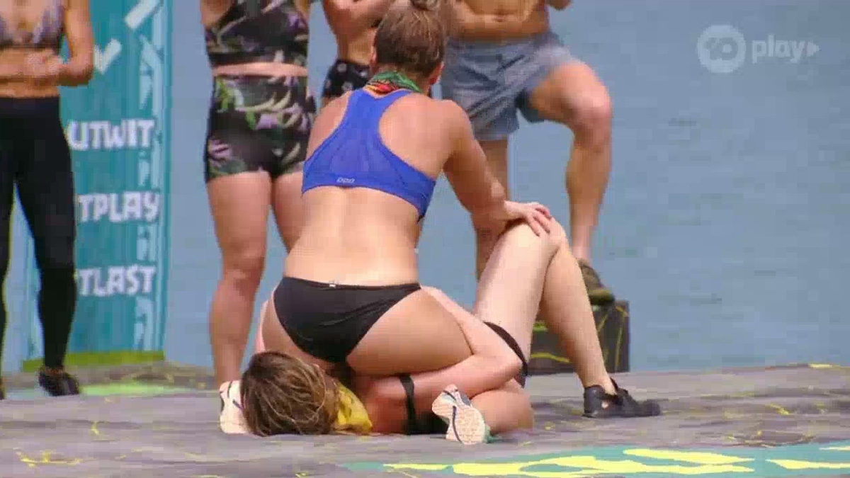 This Australian Survivor scene would’ve been censored for nudity in USA.