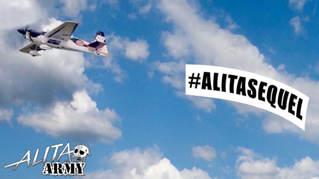 #AlitaSequel #AlitaArmy banner flies of Oscars and the academy noticed
