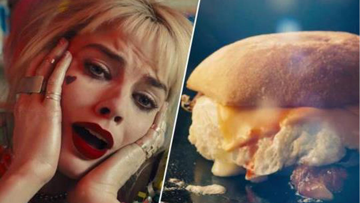 Harley Quinn breakfast burger scene called best cinematic moment ever