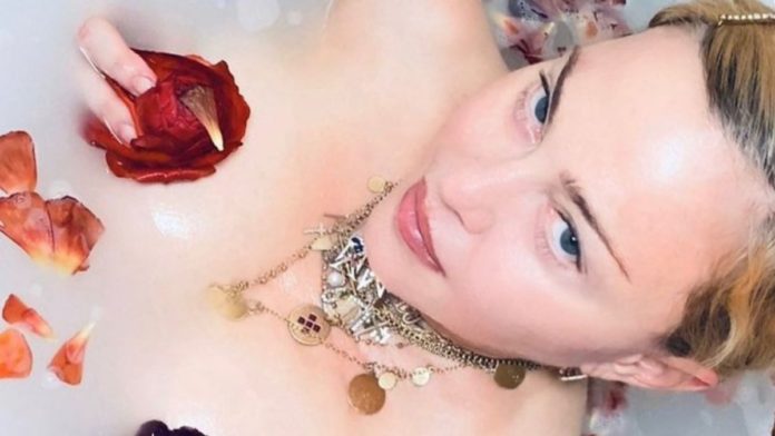 Madonna shares a video in her bathtub scaring the rest of the Internet