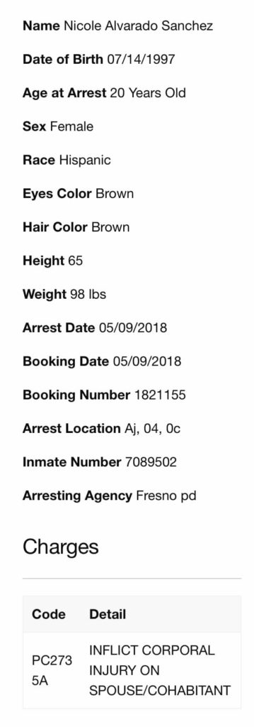 Neekolul arrest record