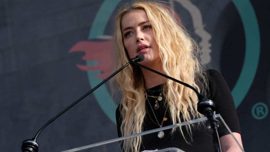 Amber Heard at women's march
