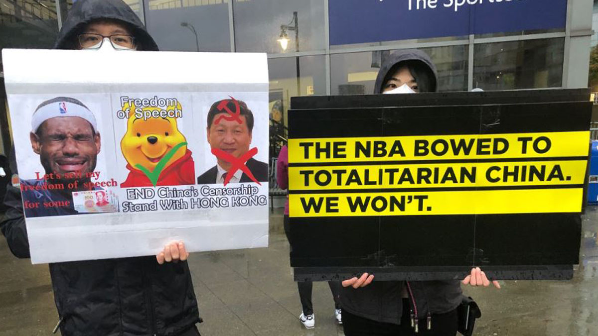 Official NBA store bans “Free Hong Kong” jerseys but allows “Kill Cops”