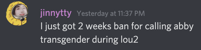 2 week ban