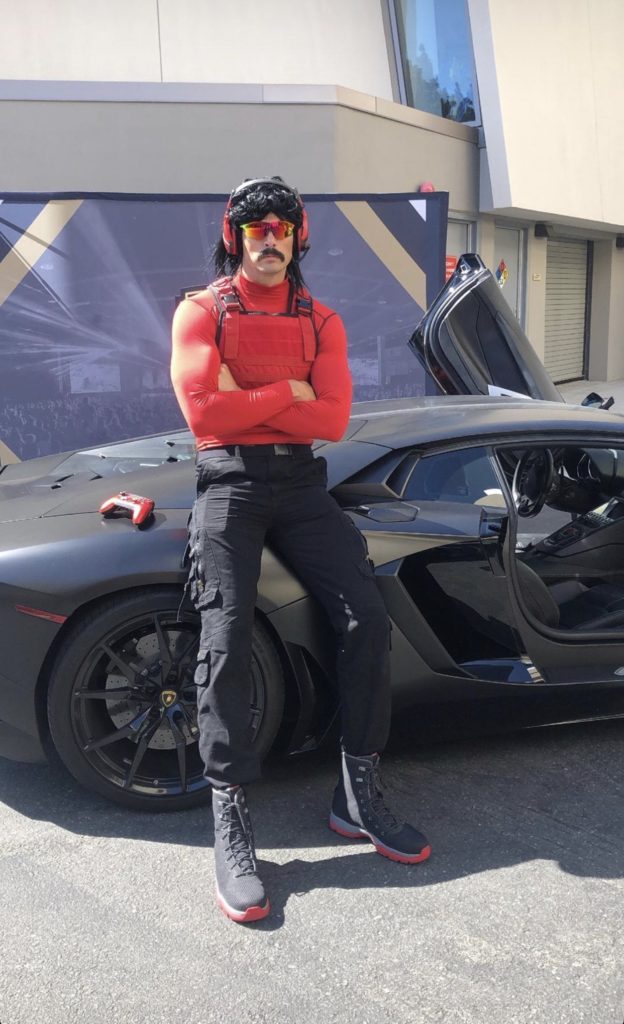 Dr DisRespect with his car Lambo