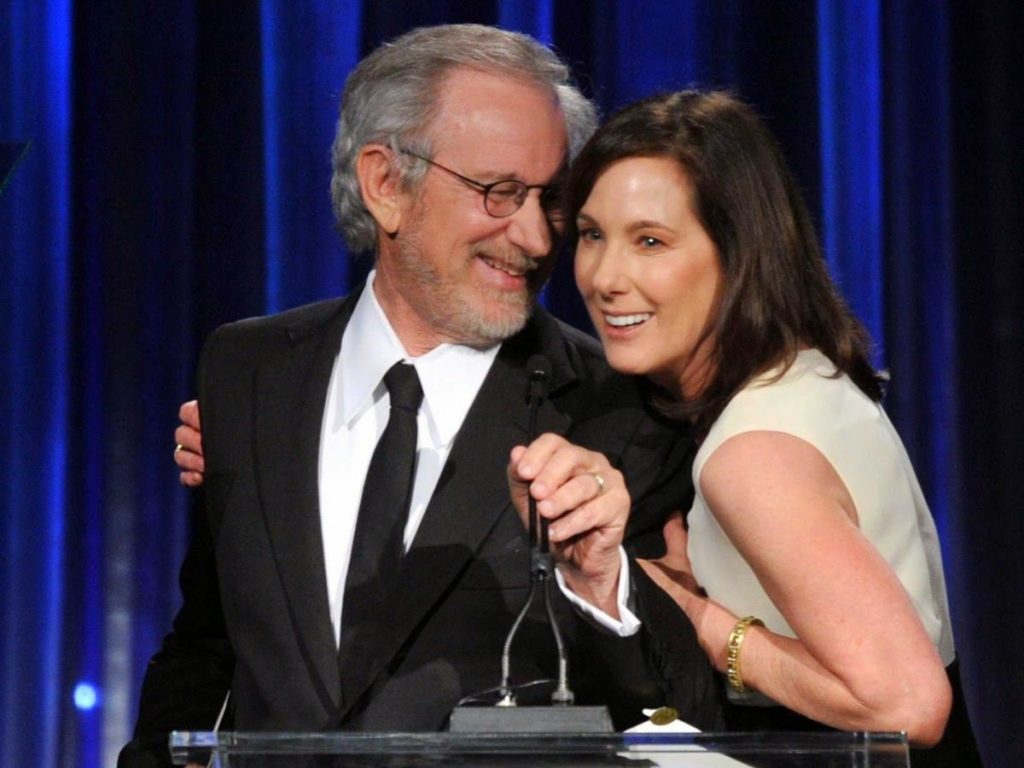 Steven Spielberg and Kathleen Kennedy