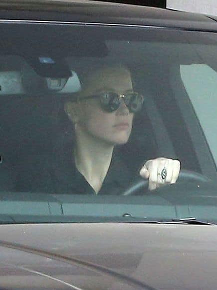 Amber Heard paparazzi driving