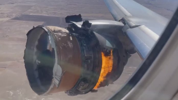 VIDEO: United Flight 328 passengers watch in fear as engine catches fire