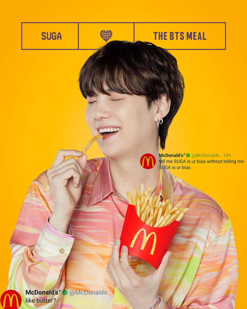 BTS Suga McDonalds