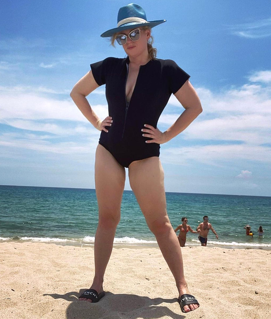Rebel Wilson weight loss bikini beach