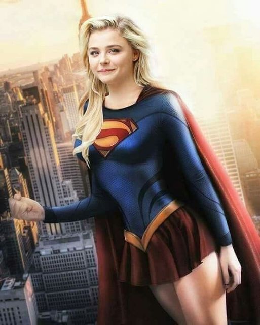 Chloë Grace Moretz looks great as Kara Zor-El in Supergirl movie