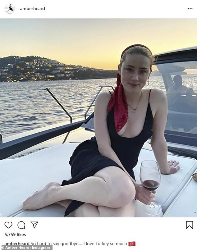 Amber Heard yacht Turkey lockdown