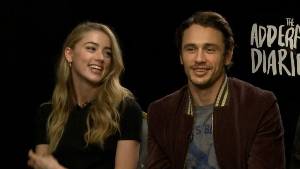 James Franco with Amber Heard.