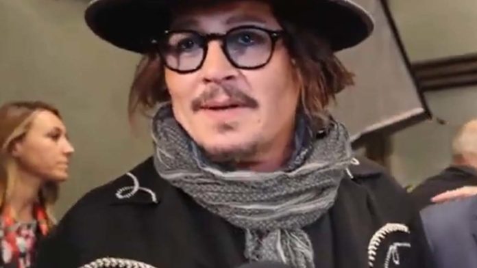 Emotional Johnny Depp almost cies