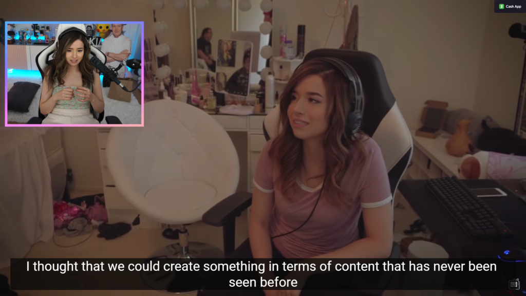 Pokimane returns to Twitch unfazed by 24-hour ban. continues to watch videos as a part of her content.