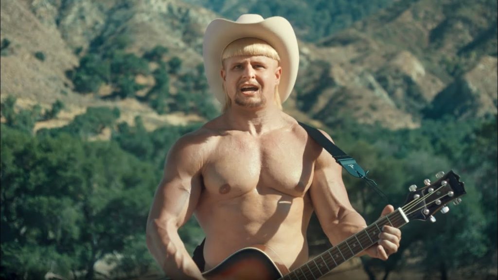 Oliver Tree in Cowboys Don't Cry music video.