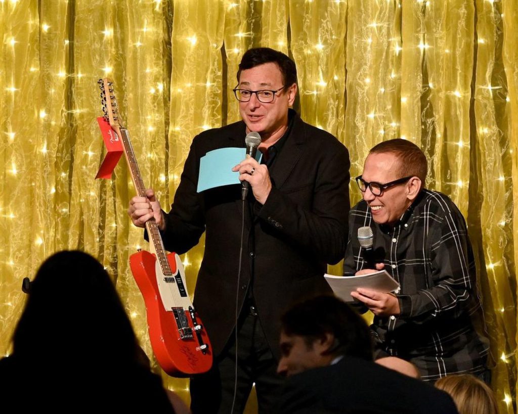 Bob Saget performs with his comedian-friend Gilbert Gottfried.