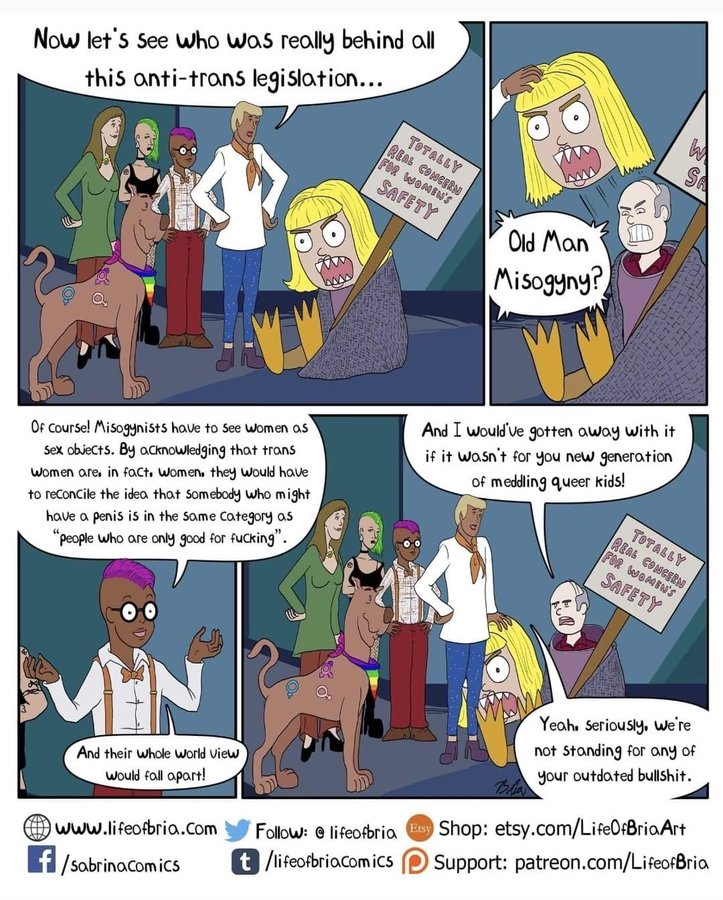 Antifa, anti-transphobic Scooby Doo comic