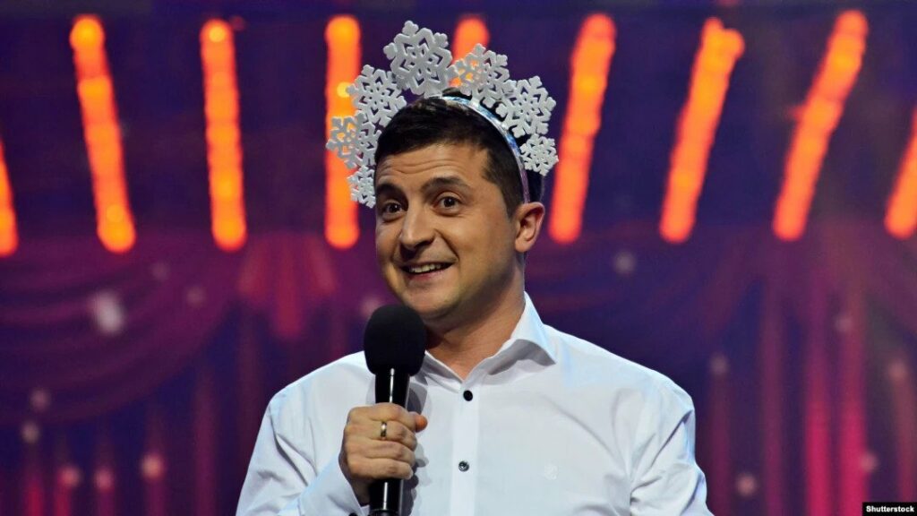 Ukrainian comedian Volodymyr Zelenskyy.