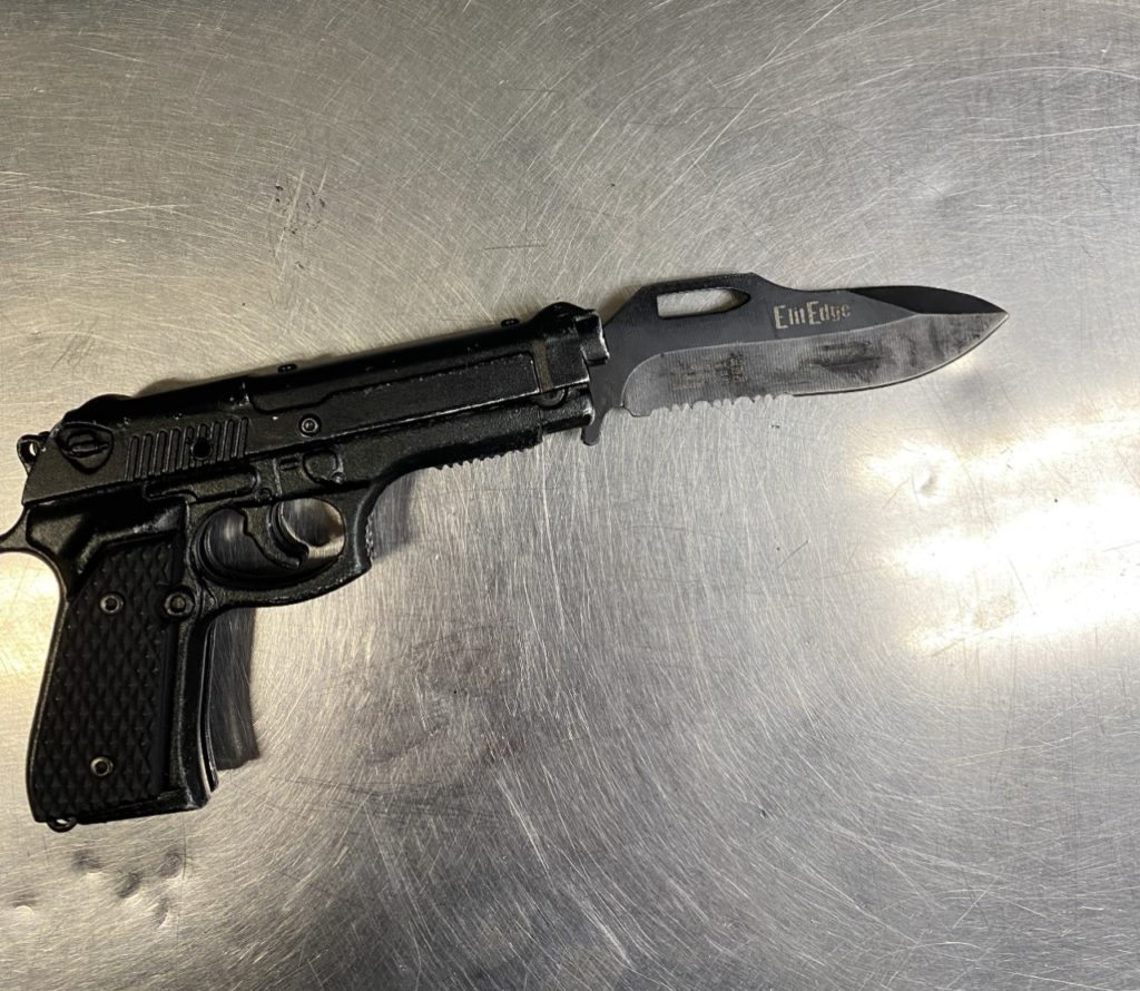 Weapon that the suspect was using.