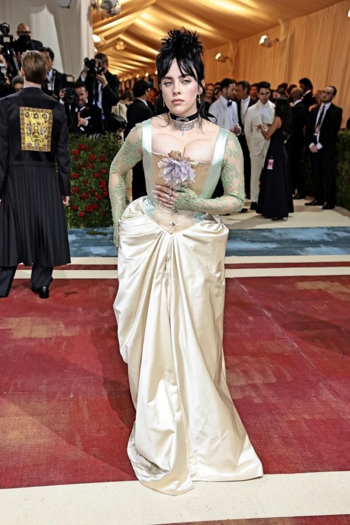 Billie Eilish in Gucci corset gown at Meta Gala, NYC 2022