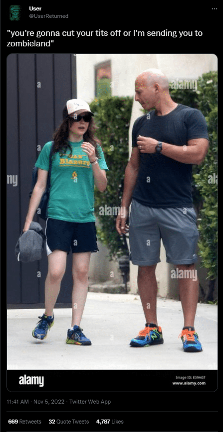 Ellen Page with Personal Trainer