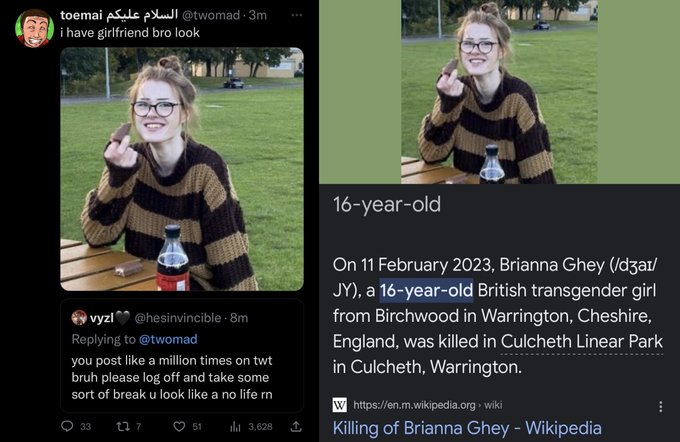 Brianna Ghey, a 16-year-old trans girl