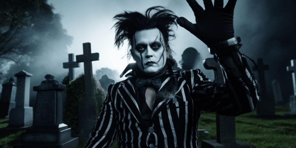 Edward Scissorhands in Beetlejuice 2