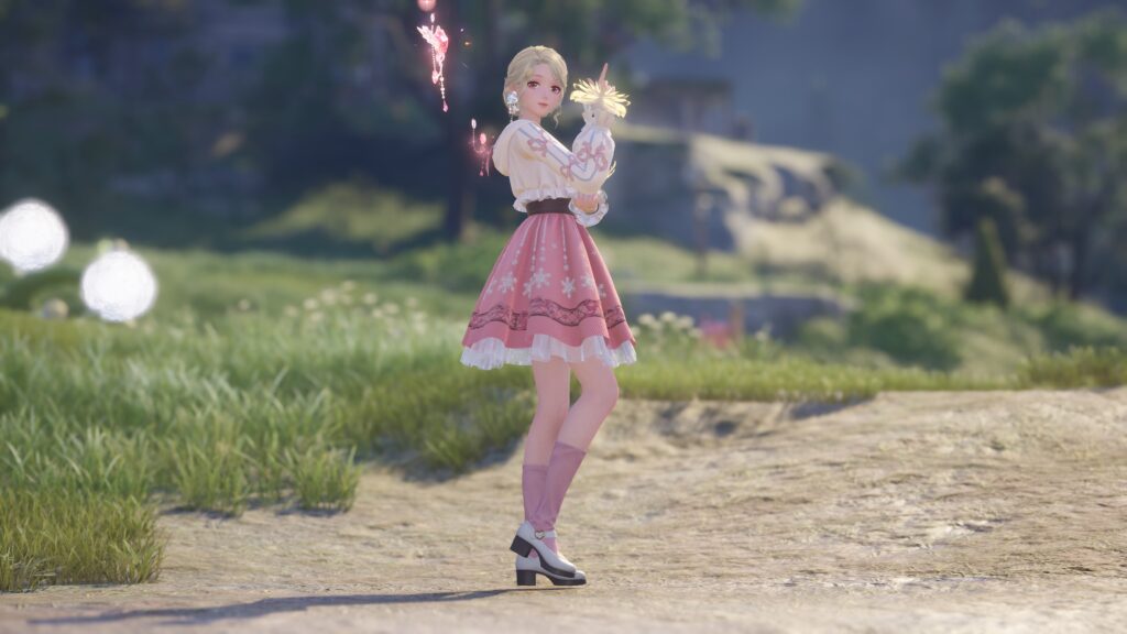 Nikki cute pink outfit