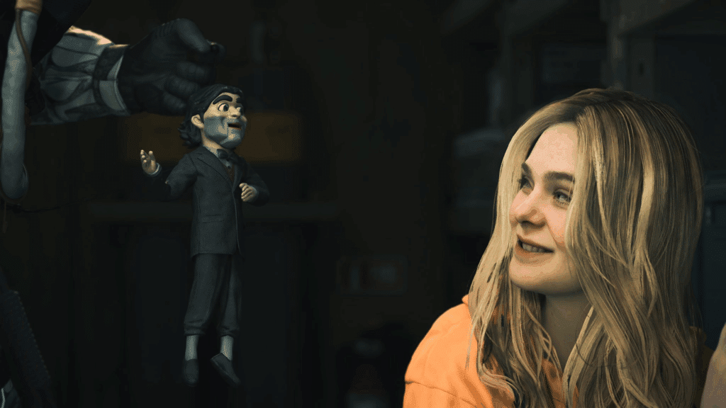 Tomorrow (Elle Fanning) and Dollman (Jonathan Roumie)