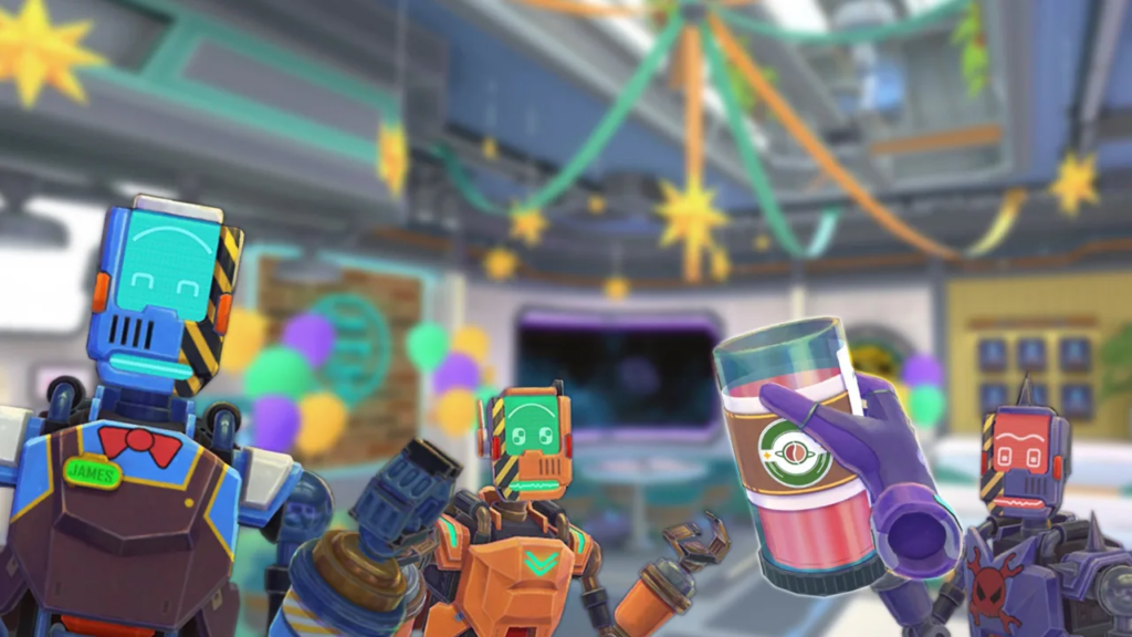 order drinks, talk to robots