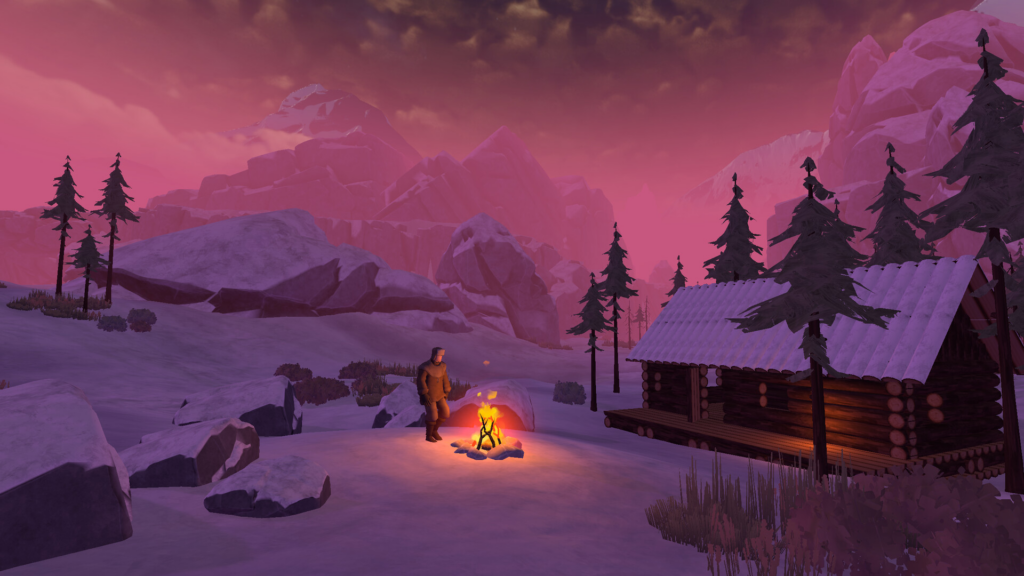 build and customise your own cabin in the frost